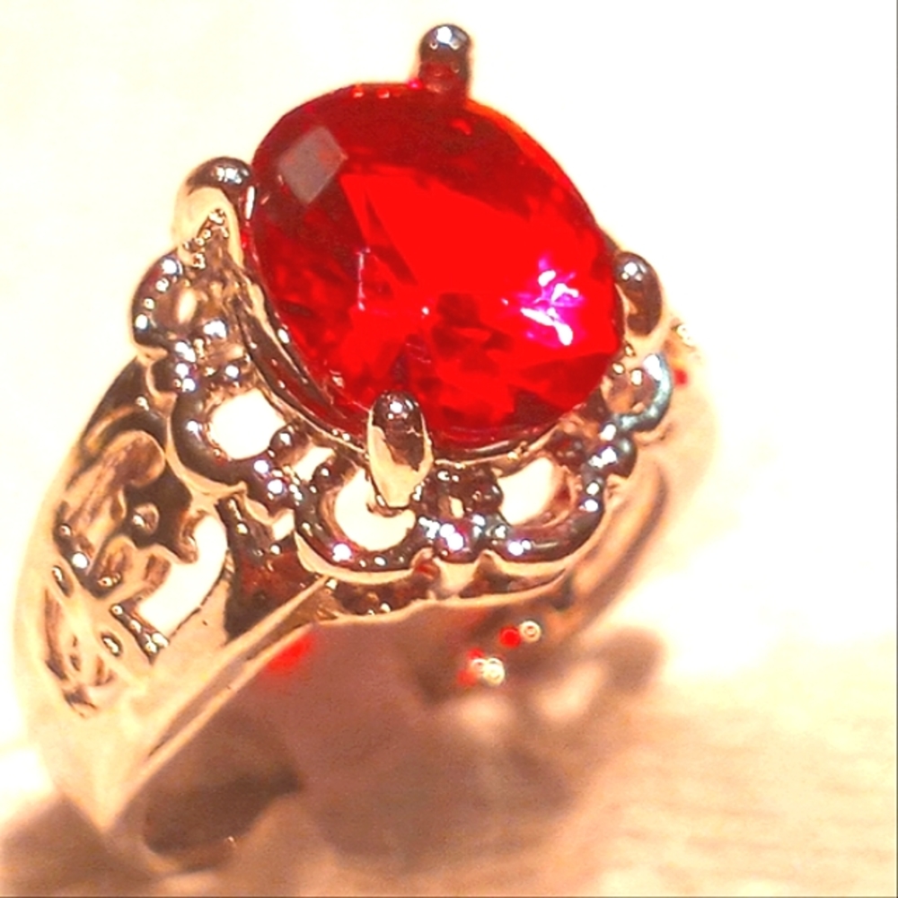 Ruby Centered Rings - image 7